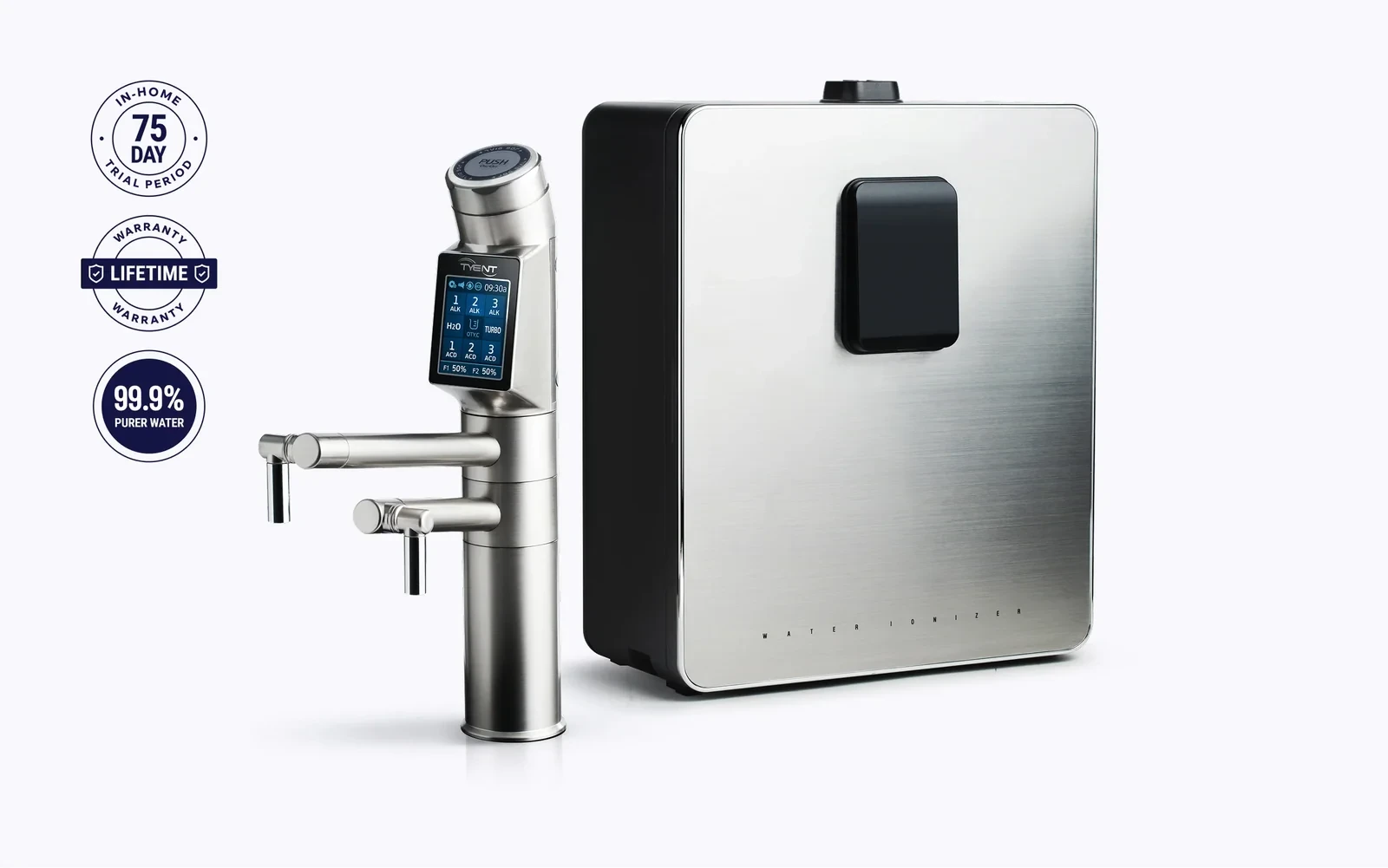 Tyent UCE-13 PLUS Satin Silver finish